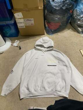 Travis Scott x PlayStation CJ Digital Girl Hoodie White